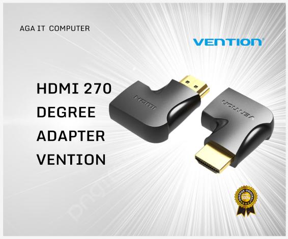 Adapter Single HDMI 270° VENTION – HDMI Right Angle Converter