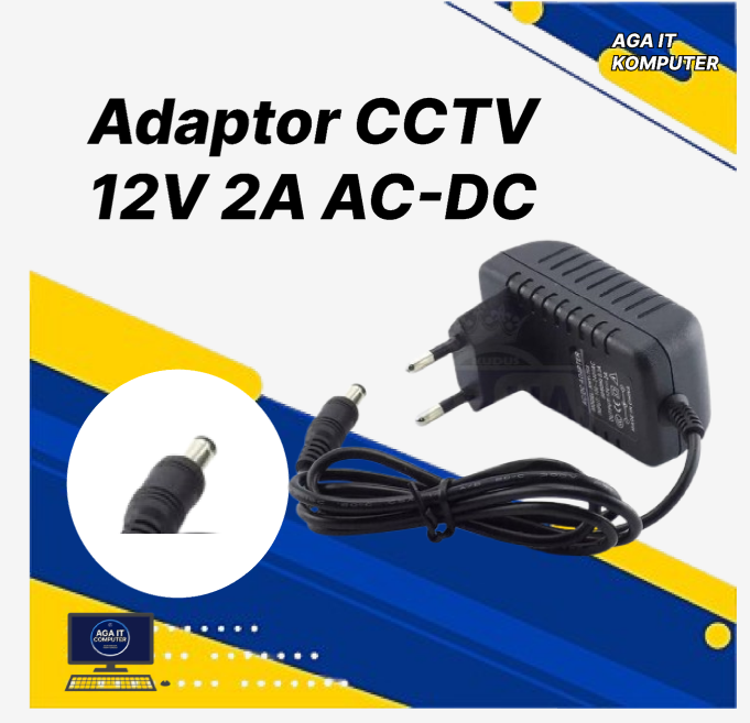 Adaptor CCTV 12V 2A AC-DC