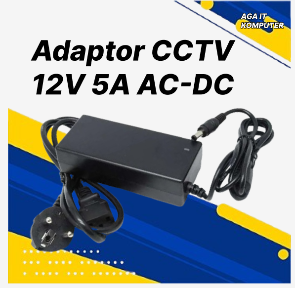 Adaptor CCTV 12V 5A AC-DC