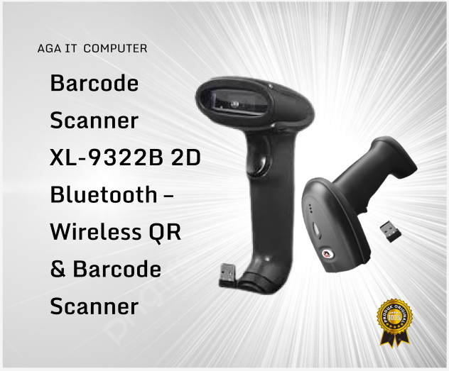 Barcode Scanner XL-9322B 2D Bluetooth – Wireless QR & Barcode Scanner