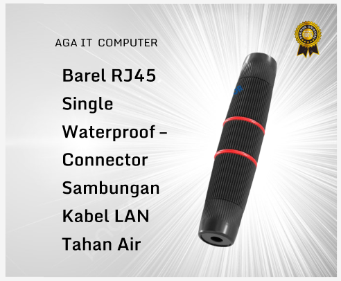 Barel RJ45 Single Waterproof – Connector Sambungan Kabel LAN Tahan Air