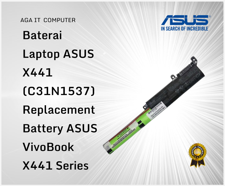 Baterai Laptop ASUS X441 (C31N1537) – Replacement Battery ASUS VivoBook X441 Series