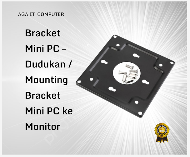 Bracket Mini PC – Dudukan / Mounting Bracket Mini PC ke Monitor