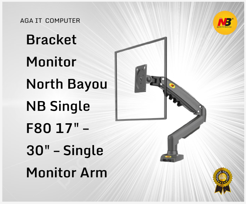 Bracket Monitor North Bayou NB Single F80 17" – 30" – Single Monitor Arm