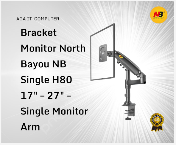 Bracket Monitor North Bayou NB Single H80 17" – 27" – Single Monitor Arm