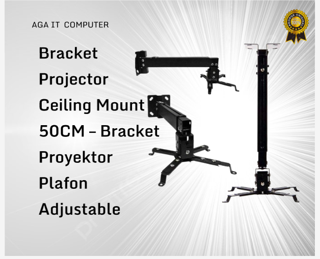 Bracket Projector Ceiling Mount 50CM – Bracket Proyektor Plafon Adjustable