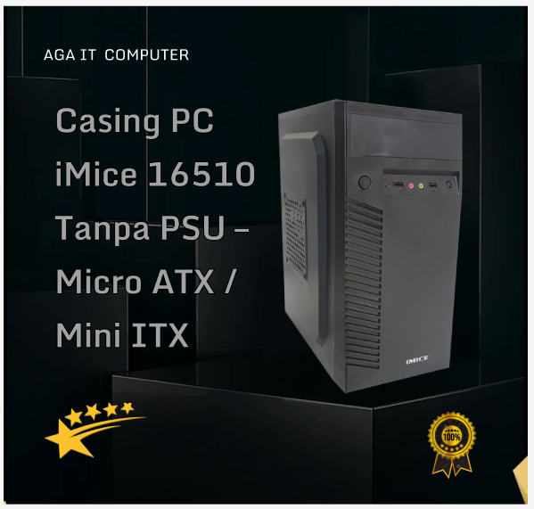 Casing PC iMice 16510 Tanpa PSU – Micro ATX / Mini ITX