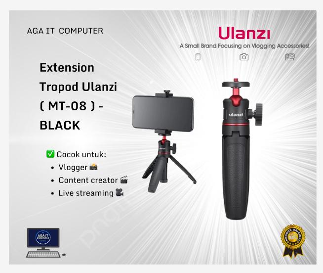 Extension Tripod Ulanzi ( MT-08 ) - BLACK Kamera Tripod