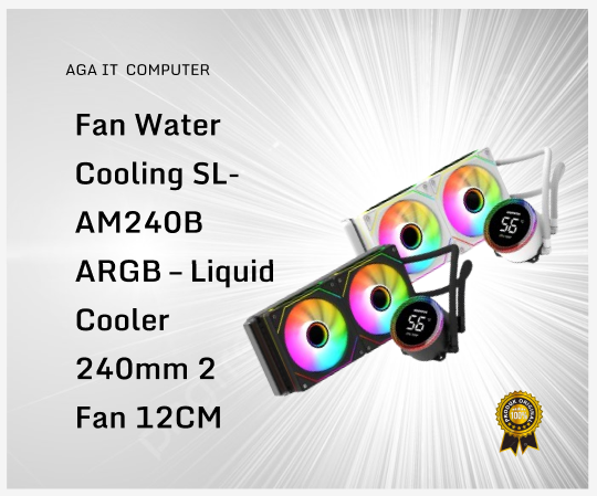 Fan Water Cooling SL-AM240B ARGB – Liquid Cooler 240mm 2 Fan 12CM