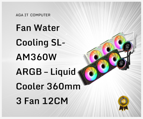 Fan Water Cooling SL-AM360W ARGB – Liquid Cooler 360mm 3 Fan 12CM