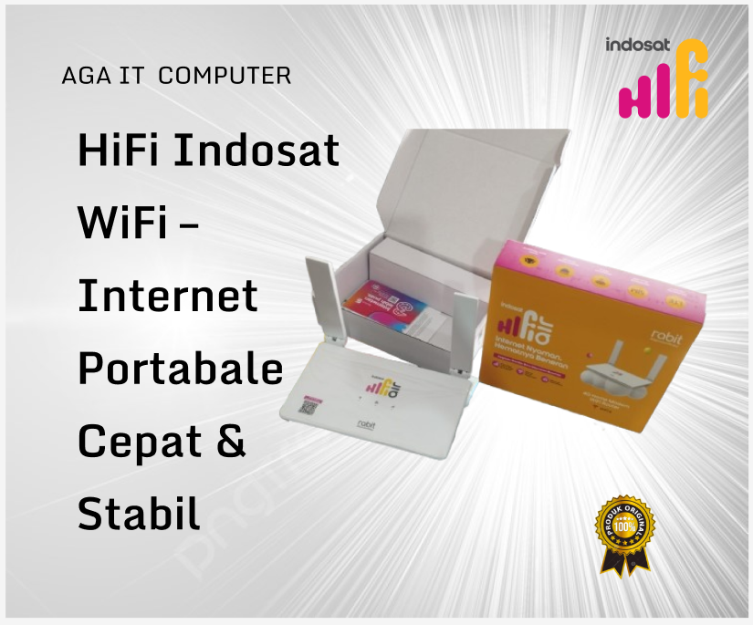HiFi Indosat WiFi – Internet Portbale Bisa Dibawah Kemana Aja  Cepat & Stabil