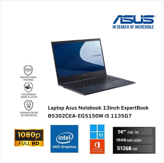 Laptop Asus Notebook 13inch ExpertBook B5302CEA-EG5150W i5 1135G7