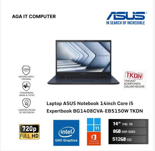 Laptop ASUS Notebook 14inch Core i5 Expertbook BG1408CVA-EB5150W TKDN