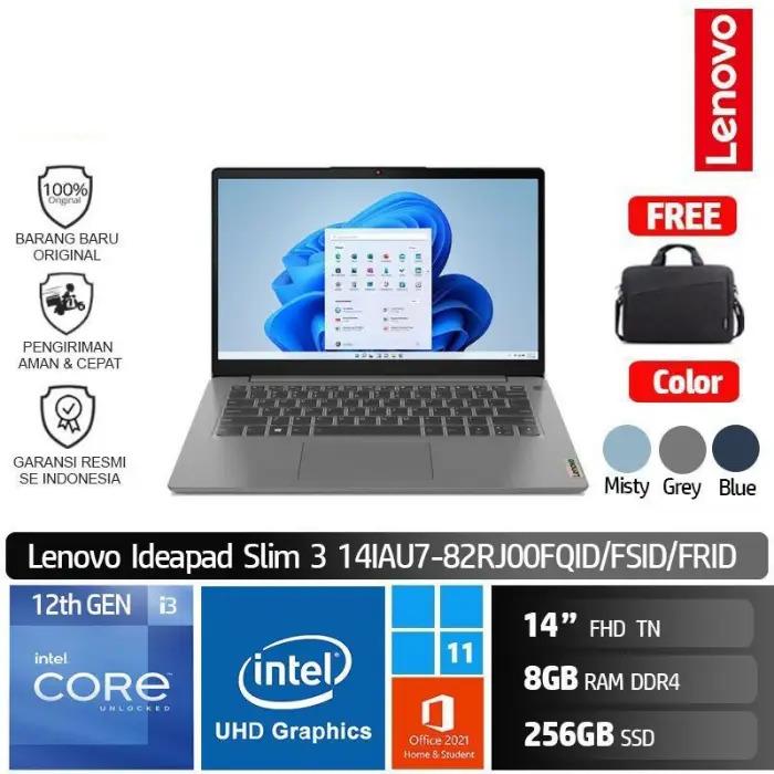Laptop Lenovo Notebook 14inch IdeaPad Slim 3 14IAU7 MEM 8GB SSD 256GB