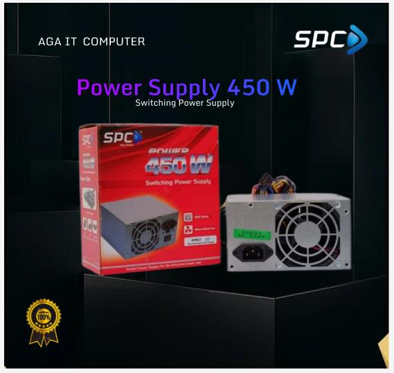 Power Supply SPC 450W – ATX PSU for PC Rakitan Laptop