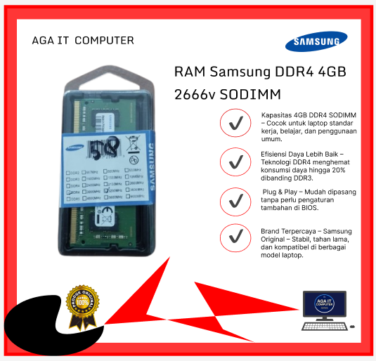 RAM Samsung DDR4 4GB 2666v SODIM