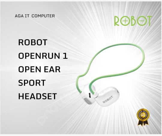 ROBOT OPENRUN 1 Headset Olahraga Open Ear Nyaman Dengan Sirkulasi Udara Baik Ideal Untuk Aktivitas Olahraga