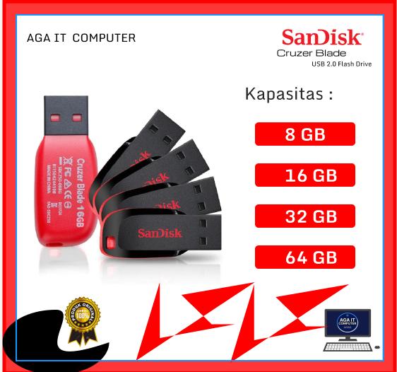 SANDISK CRUZER BLADE 32GB cz50 ORIGINAL  Storage memory