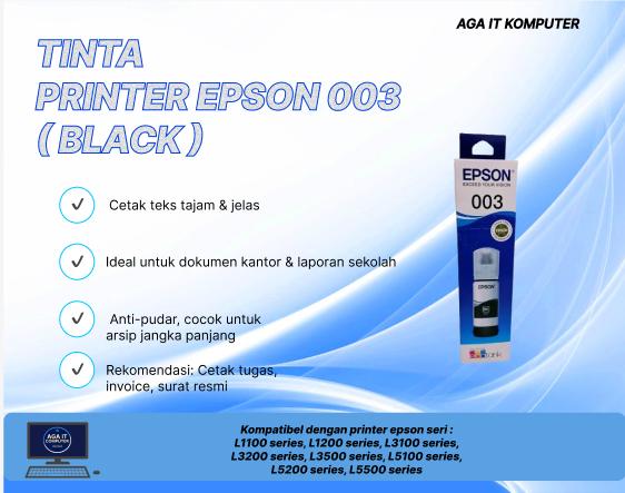 TINTA PRINTER EPSON 003 ORIGINAL Black Toner