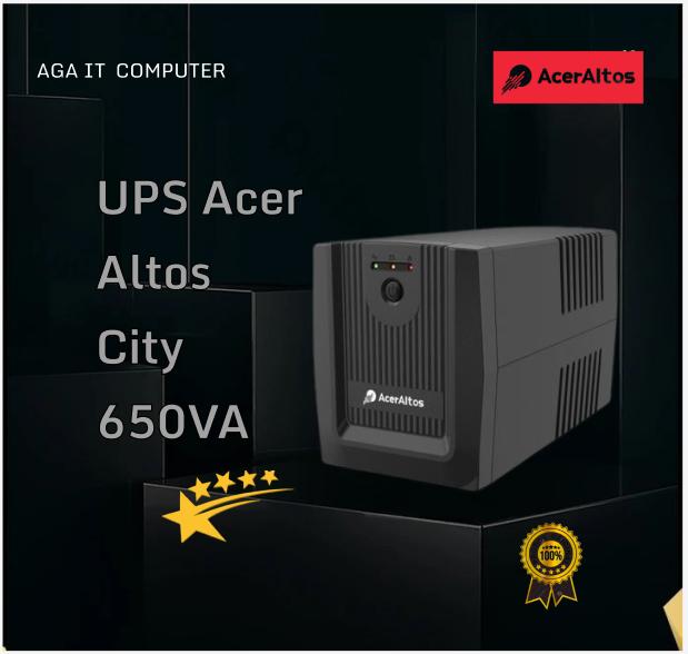 UPS Acer Altos City 650VA – Backup Daya Stabil untuk PC & Perangkat Elektronik